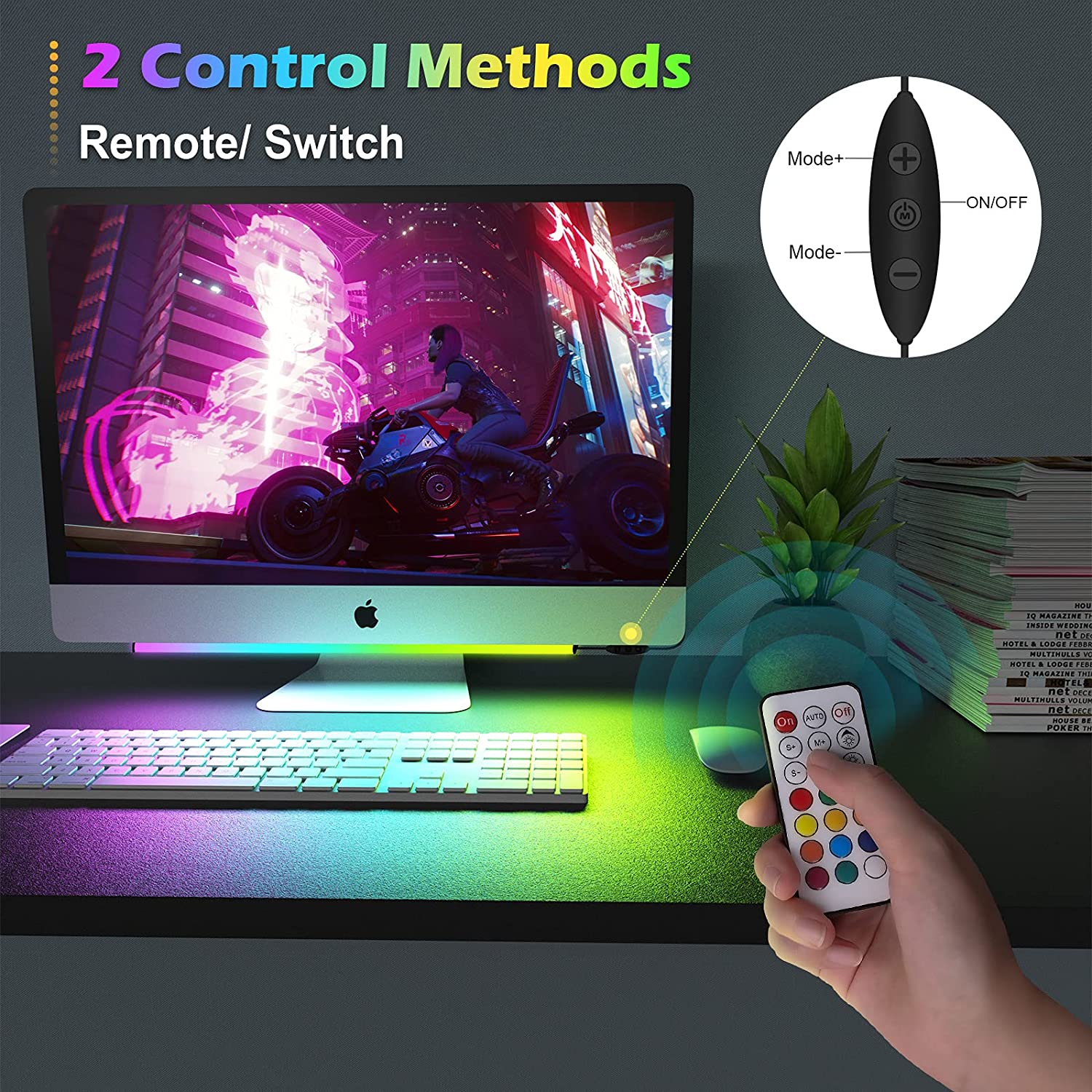 Pod monitorem Listwa świetlna  – Setup Desk Monitor recenzja i cena