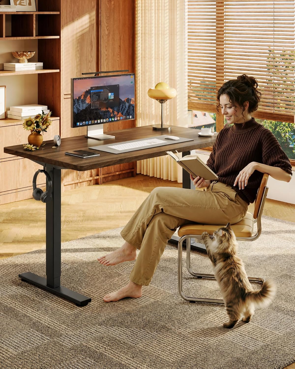 Elektryczne biurko stojące 122 – Setup Desk Monitor recenzja i cena